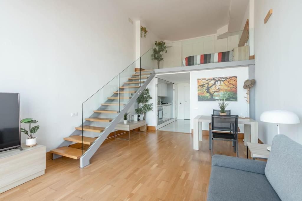 Ferienwohnung Duplex Loft Apartamento Con Parking Gratis Valencia Exterior foto